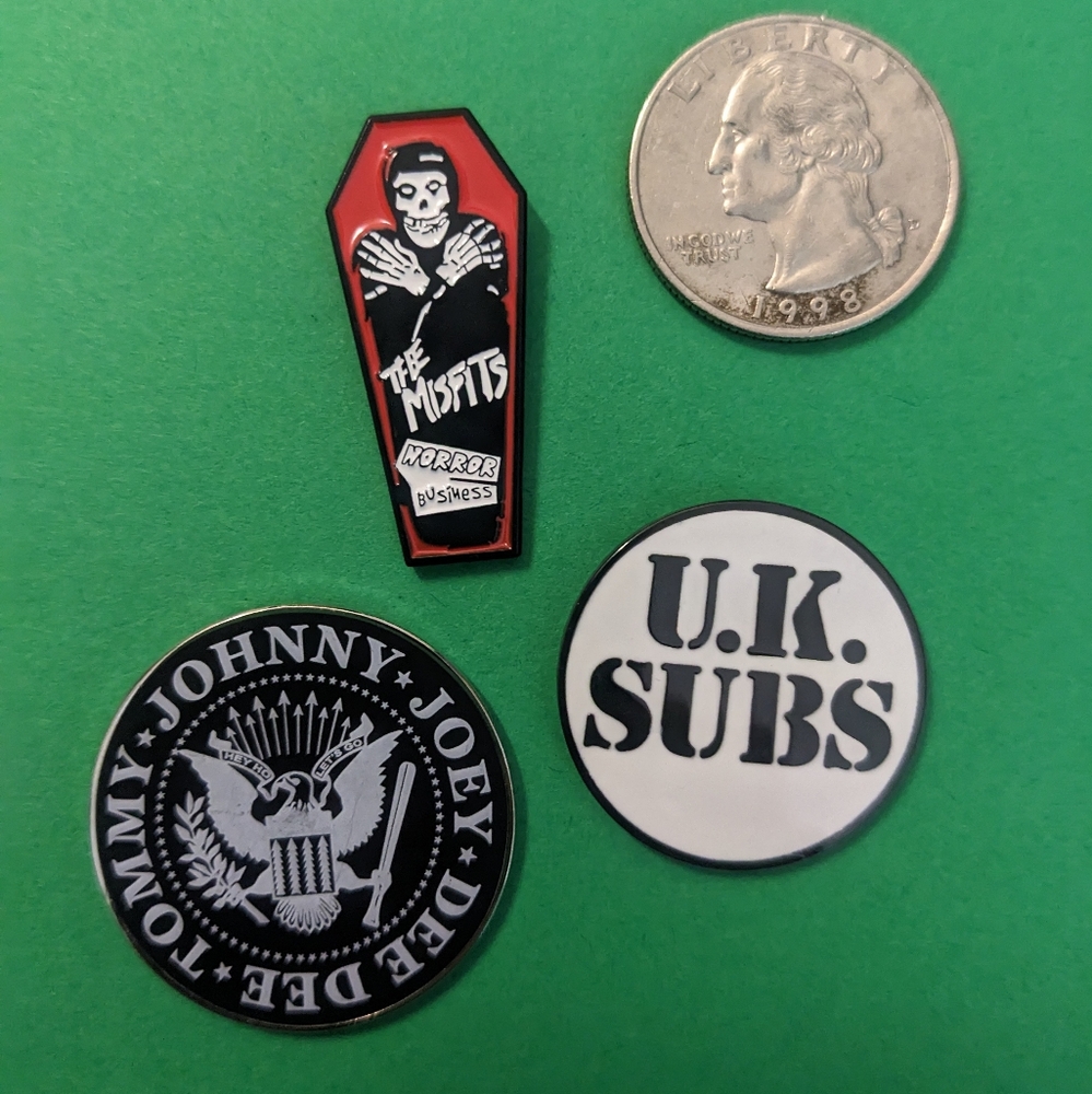 Punk Rock Enamel Pin Set - Picture 2 of 3
